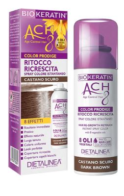 BIOKERATIN ACH8 PRODIGE RITOCCO RICRESCITA CASTANO SCURO 75 ML DIETALINEA - farmanauta.it