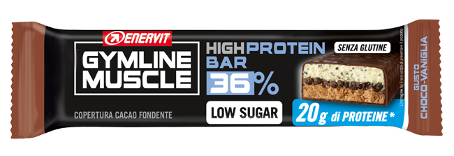 GYMLINE 20 G PROTEINBAR CHOCO/VANIGLIA 55 G - farmanauta.it