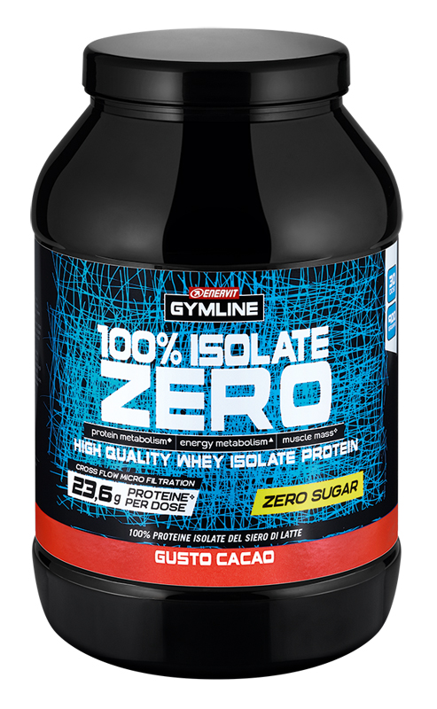 GYMLINE 100% WHEY ISO ZERO CACAO 900 G - farmanauta.it