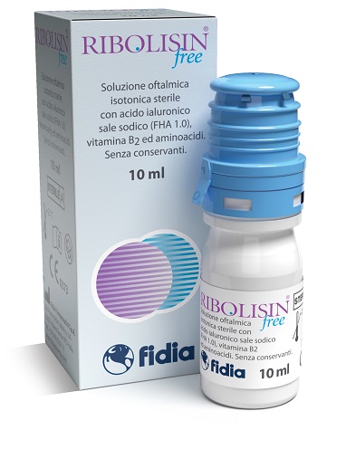 COLLIRIO SOLUZIONE OFTALMICA RIBOLISIN FREE 10 ML - farmanauta.it
