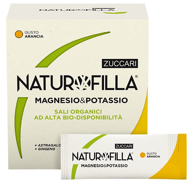 NATUROFILLA MAGNESIO & POTASSIO GUSTO ARANCIA 14 STICK PACK - farmanauta.it