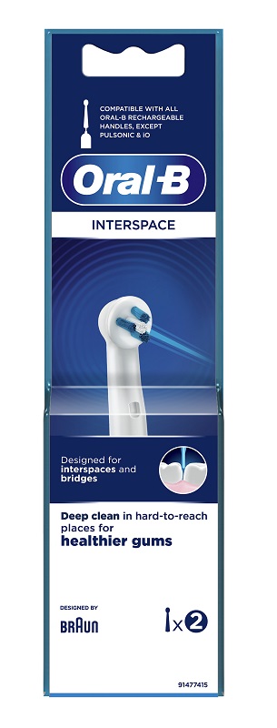 ORALB INTERSPACE TESTINA PER SPAZZOLINO ELETTRICO 2 PEZZI - farmanauta.it