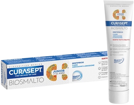 CURASEPT BIOSMALTO DENTIFRICIO JUNIOR 75 ML - farmanauta.it