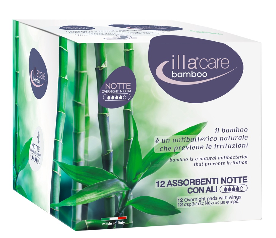 ILLA CARE BAMBOO ASSORBENTE NOTTE 12 PEZZI - farmanauta.it