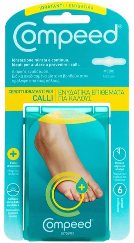 COMPEED CEROTTI PER CALLI IDRATANTI 6 PEZZI - farmanauta.it