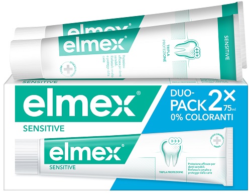 ELMEX SENSITIVE DENTIFRICIO BITUBO 2X75 ML - farmanauta.it