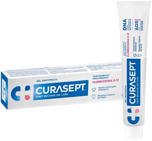 CURASEPT DENTIFRICIO 0,12 75 ML ADS+DNA - farmanauta.it