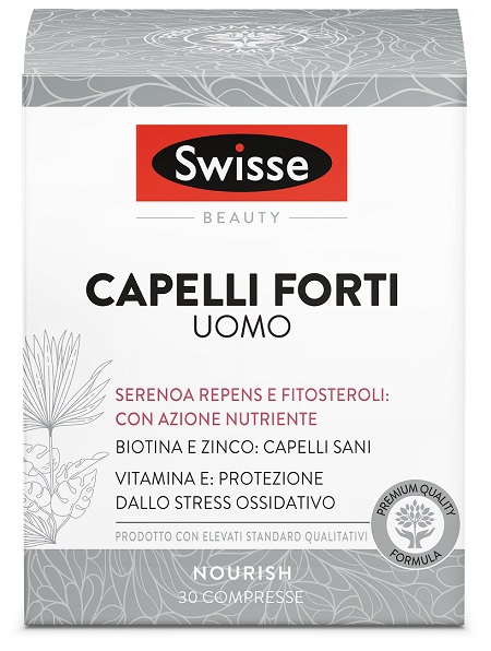 SWISSE CAPELLI FORTI UOMO 30 COMPRESSE - farmanauta.it