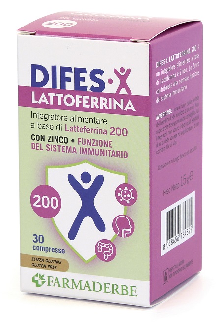 DIFES-X LATTOFERRINA 200 30 COMPRESSE - farmanauta.it