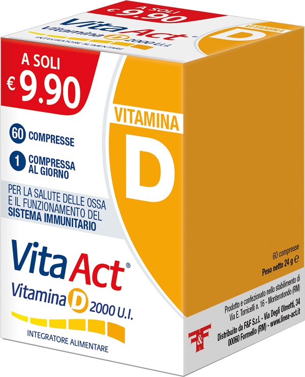 VITAMINA D ACT 2000UI 60 COMPRESSE - farmanauta.it