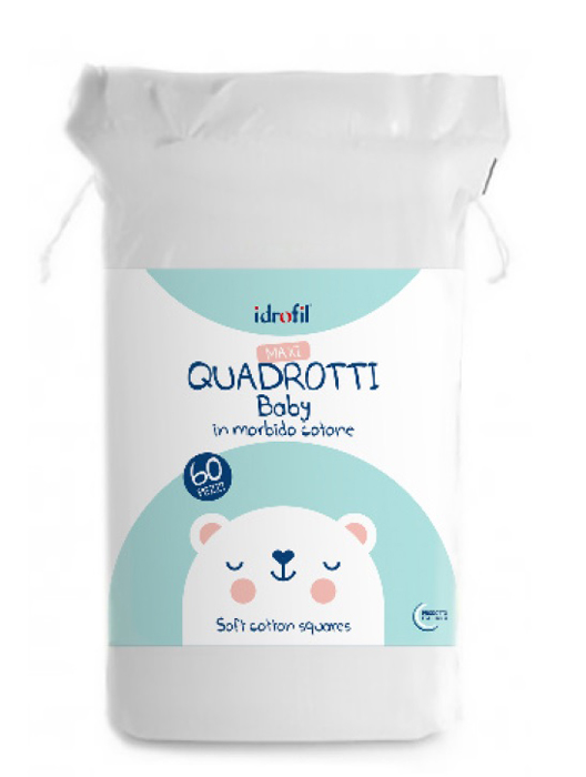 IDROFIL MAXI QUADROTTI BABY 60 PEZZI - farmanauta.it