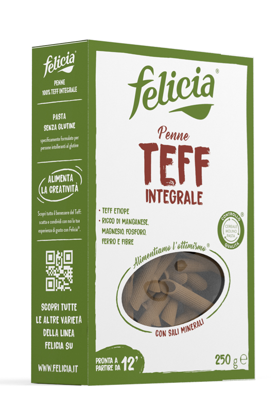 FELICIA PENNE TEFF INTEGRALE 250 G - farmanauta.it