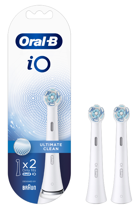 ORALB POWER REFILL IO ULTIMATE CLEAN WHITE 2 PEZZI - farmanauta.it