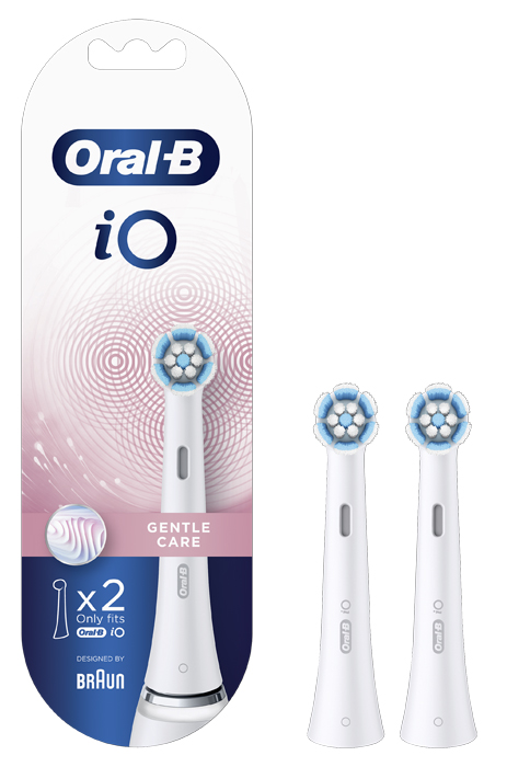 ORALB POWER REFILL IO GENTLE CLEAN WHITE 2 PEZZI - farmanauta.it