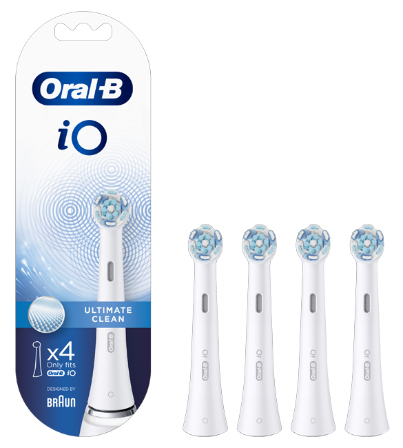 ORALB POWER REFILL IO ULTIMATE CLEAN WHITE 4 PEZZI - farmanauta.it