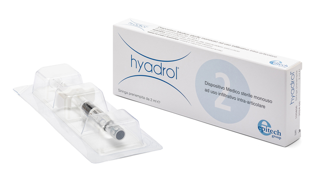 SIRINGA INTRA-ARTICOLARE HYADROL CON ACIDO IALURONICO 1% E ADELMITROL 2% CAPACITA' 2 ML - farmanauta.it