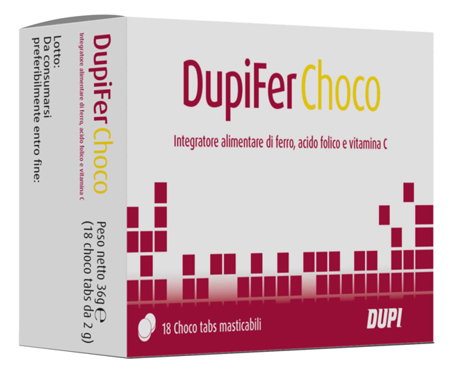 DUPIFER CHOCO 18 CHOCO TABS - farmanauta.it