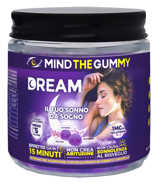 MIND THE GUMMY DREAM 30 PASTIGLIE GOMMOSE GUSTO MIRTILLO SENZA ZUCCHERO - farmanauta.it