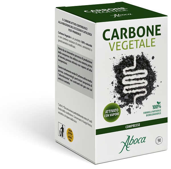 CARBONE VEGETALE 90 COMPRESSE - farmanauta.it