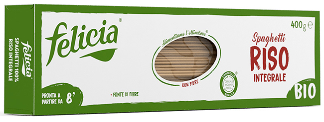 FELICIA BIO RISO INTEGRALE SPAGHETTI 340 G - farmanauta.it