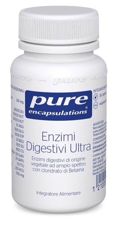 PURE ENCAPSULATIONS ENZIMI DIGESTIVI ULTRA 30 CAPSULE - farmanauta.it
