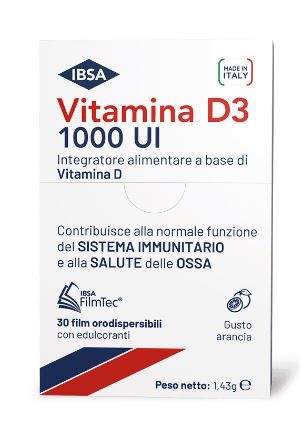 VITAMINA D3 IBSA 1000UI 30 FILM ORODISPERSIBILI - farmanauta.it