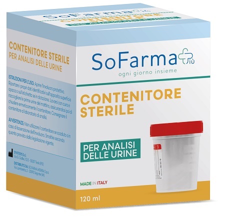 CONTENITORE URINA IN POLIPROPILENE DA 120 ML SOFARMAPIU' - farmanauta.it