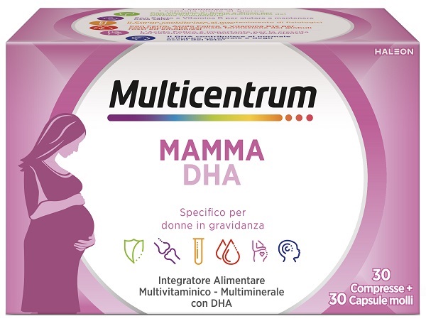 MULTICENTRUM MAMMA DHA 30 COMPRESSE + 30 CAPSULE - farmanauta.it
