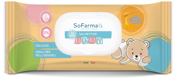 SALVIETTINE BABY MIELE 72 PEZZI SOFARMAPIU' - farmanauta.it