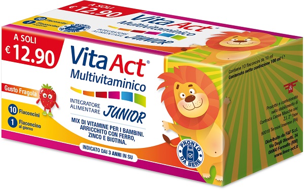 VITA ACT MULTIVITAMINICO JUNIOR 10 FIALE DA 10 ML - farmanauta.it