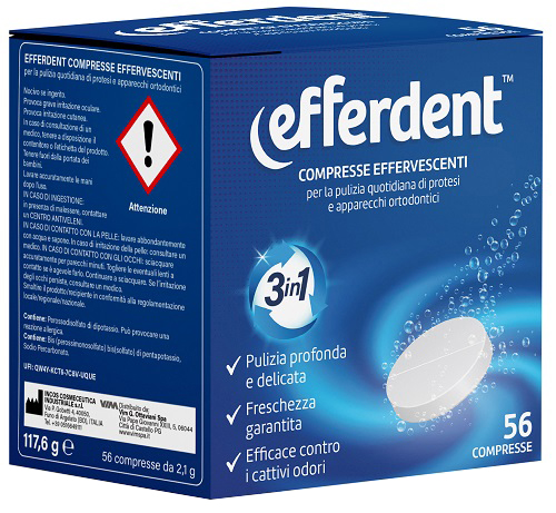 EFFERDENT 56 COMPRESSE EFFERVESCENTI - farmanauta.it