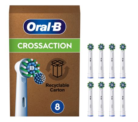 ORALB POWER REFILL EB50R CROSSACTION 8 PEZZI - farmanauta.it