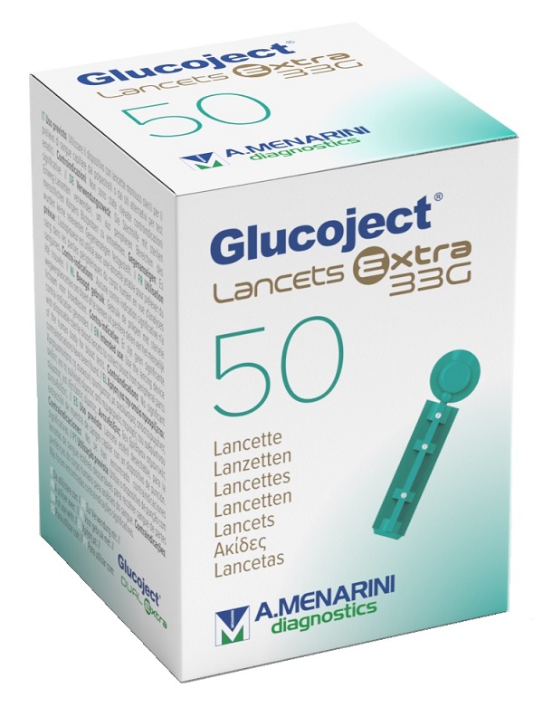 LANCETTA PUNGIDITO GLUCOJECT EXTRA GAUGE 33 50 PEZZI - farmanauta.it