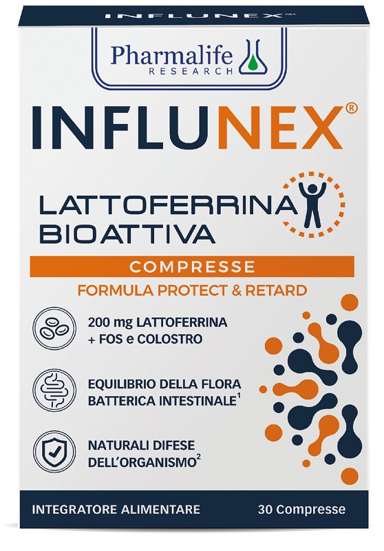INFLUNEX LATTOFERRINA BIOATTIVA 30 COMPRESSE - farmanauta.it